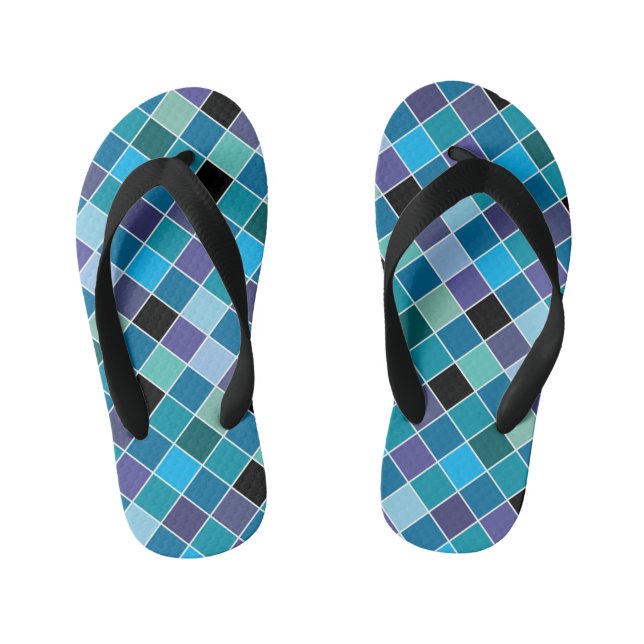 Mosaik auf Glas 11 Kinderbadesandalen (Fußbett)