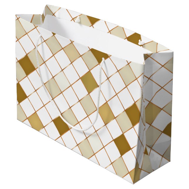Mosaik auf Glas 1 Große Geschenktüte (Rückseite Schrägansicht)