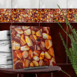 Mosaik aus Agate und Carnelian Fliese<br><div class="desc">Diese wunderschöne Fliese ist Teil meiner "Ich sehe rot" Fliesenkollektion mit Rot- und Orangetönen in verschiedenen Texturen - Aquarell, Marmor, Age, Karneval, Zitrine. Nutzen Sie es, um ein atemberaubendes Aussehen im Bad oder in der Dusche zu schaffen - Akzente Fliesenmosaik hinter dem Mixer oder der Badewanne zum Beispiel, oder benutzen...</div>