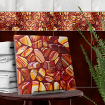 Mosaik aus Agate und Carnelian