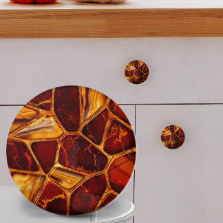 Mosaik aus Agate und Carnelian Keramikknauf
