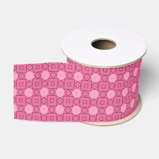 Mosaik aus heiß rosa Tile Ripsband
