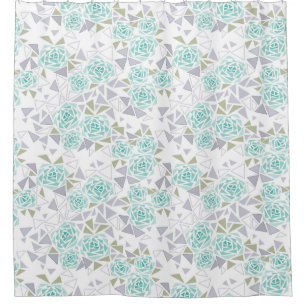 Mosaik, Blume Duschvorhang