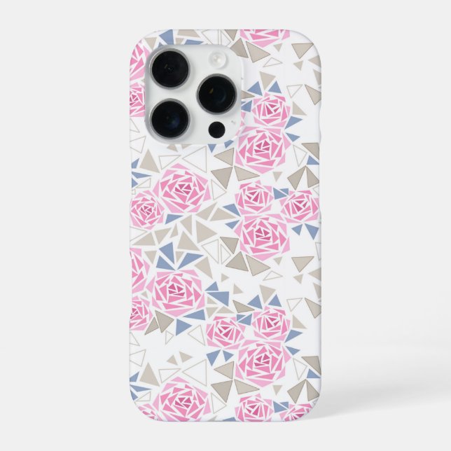 Mosaik, Blume iPhone 16 Pro Hülle (Rückseite)
