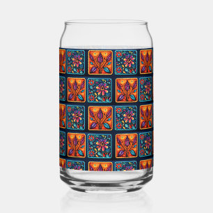 Mosaik Blumen Vogel Mischung Dosenglas