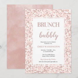 Mosaik Brautparty Brunch & Bubbly Einladung
