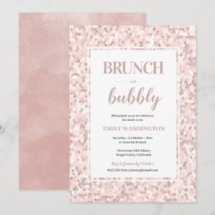 Mosaik Brautparty Brunch & Bubbly Einladung