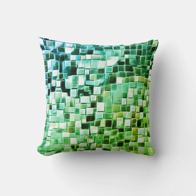 Mosaik Bubble Art / Greenleaf / Kissen (Vorderseite)