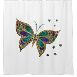 Mosaik Butterfly Duschvorhang