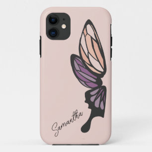 Mosaik Butterfly Individuelle Name Case-Mate iPhone Hülle