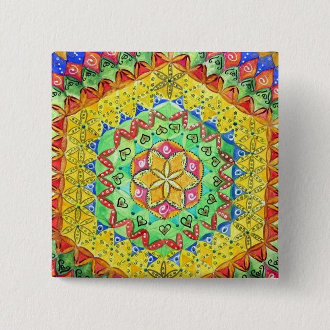 Mosaik Button (Vorderseite)