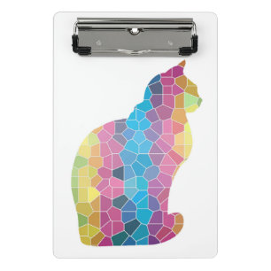 Mosaik Cat Mini-Zwischenablage Mini Klemmbrett