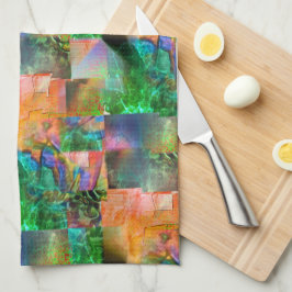 Mosaik chaotischer Texturen mit Loslösung-Täuschun Geschirrtuch