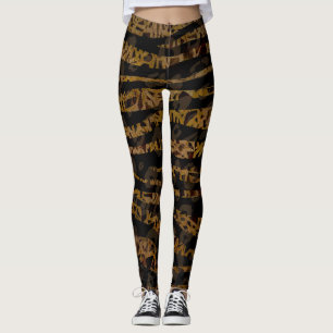 Mosaik Chic Elegant Safari Glam Dschungel Leggings