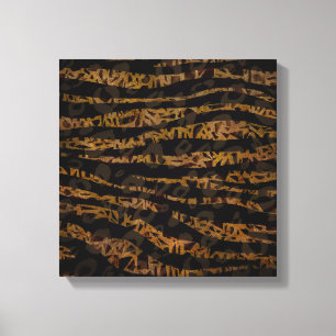 Mosaik Chic Elegant Safari Glam Dschungel Leinwanddruck