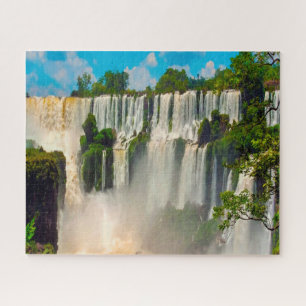 Mosaik der Iguazú-Wasserfälle Argentinien.