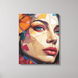 Mosaik der Muse Leinwanddruck