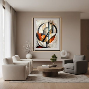Mosaik der Zeit Leinwanddruck