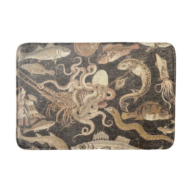 Mosaik des antiken römischen marinen Lebens aus Po Badematte (Vorderseite)