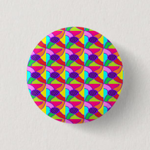 Mosaik des großen Untersetzer der hellen Kunst Button