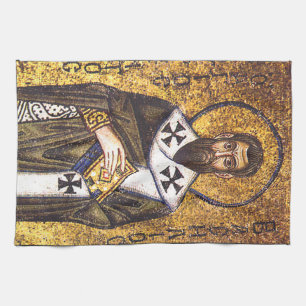 Mosaik des Heiligen Basilius des Großen Geschirrtuch