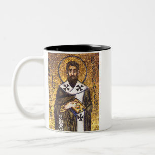 Mosaik des Heiligen Basilius des Großen Zweifarbige Tasse