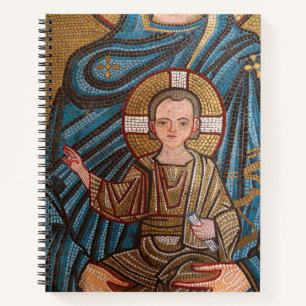 Mosaik des Jesuskindes Notizbuch