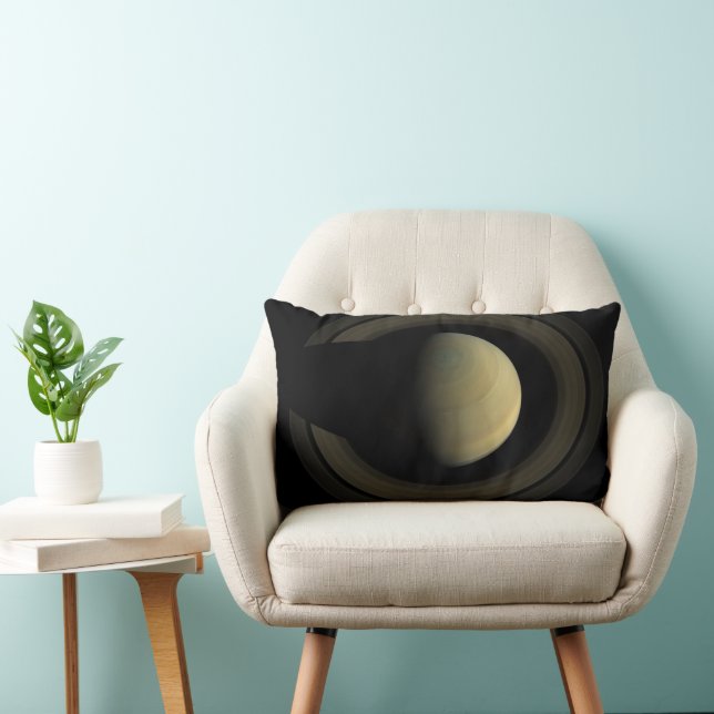 Mosaik des Planeten Saturn und seiner wichtigsten  Lendenkissen (Stuhl )