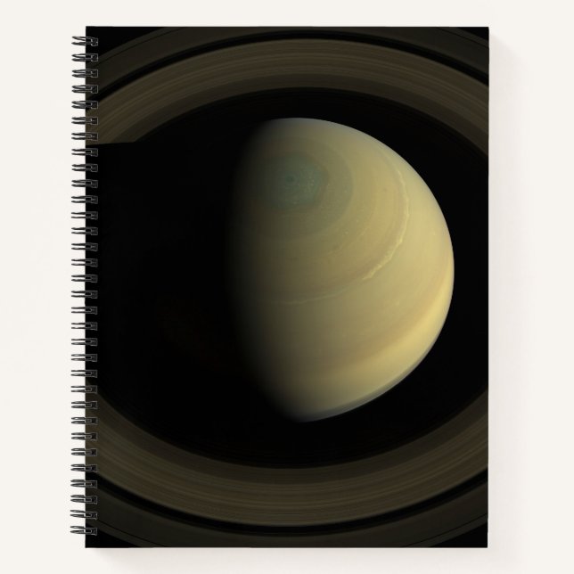 Mosaik des Planeten Saturn und seiner wichtigsten  Notizbuch (Vorderseite)