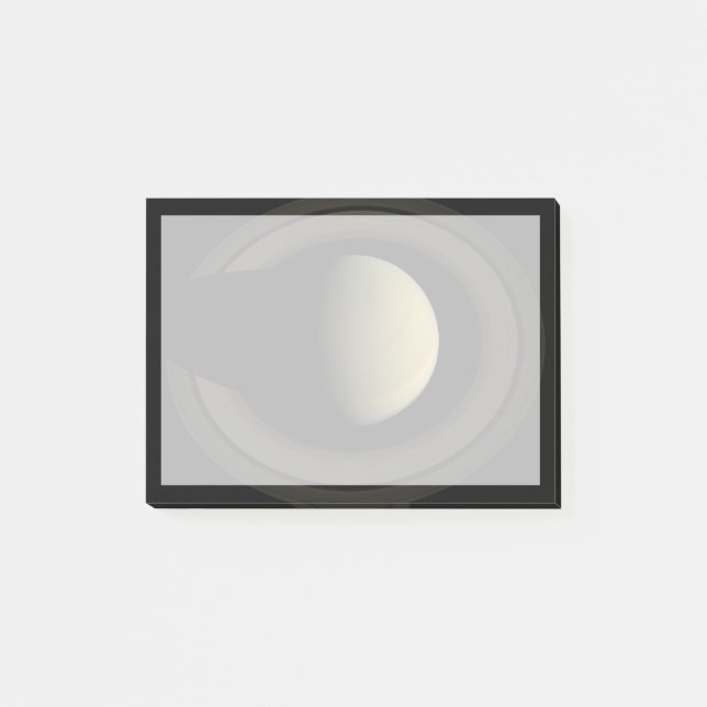Mosaik des Planeten Saturn und seiner wichtigsten  Post-it Klebezettel (Vorderseite)
