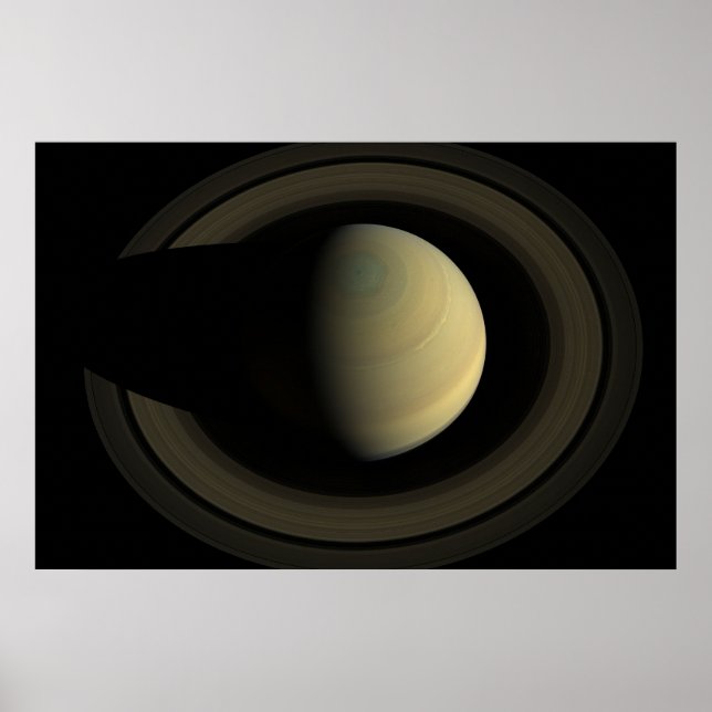 Mosaik des Planeten Saturn und seiner wichtigsten  Poster (Vorne)