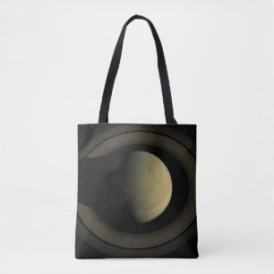 Mosaik des Planeten Saturn und seiner wichtigsten  Tasche