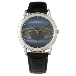 Mosaik des Saturn-Systems, das von der Sonne zurüc Armbanduhr