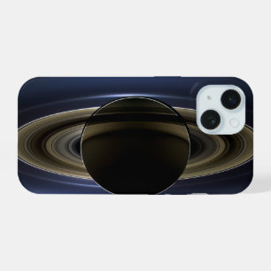 Mosaik des Saturn-Systems, das von der Sonne zurüc iPhone 15 Hülle