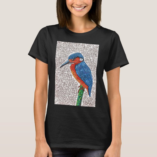 Mosaik-Eisvogel T-Shirt (Vorderseite)