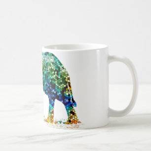 Mosaik Elefantendesign 36 Kaffeetasse