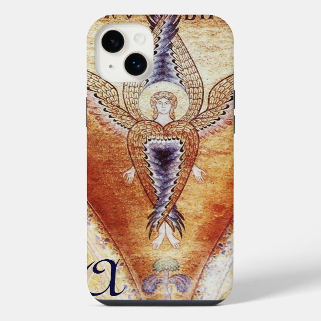 MOSAIK-ENGEL  MONOGRAMM iPhone 14 PLUS HÜLLE (Rückseite)