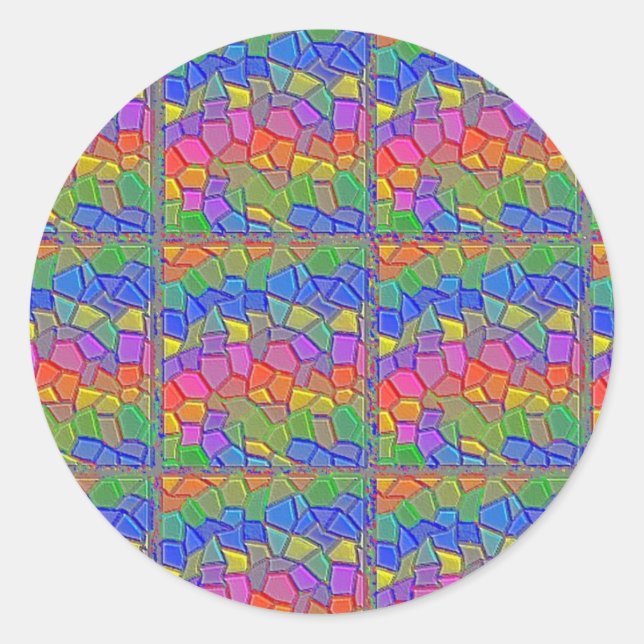 Mosaik Fantasy Sticker (Vorderseite)
