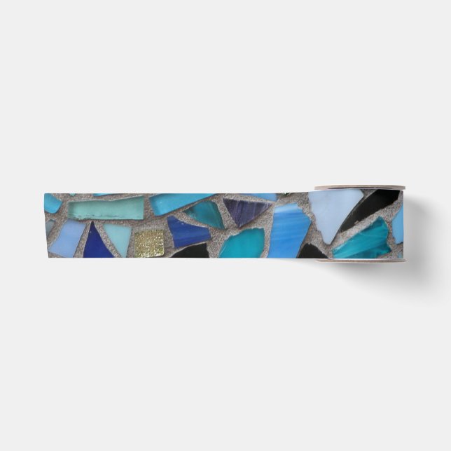 Mosaik-farbenes Glassteinkunstband Satinband (Vorderseite)