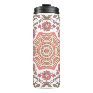 Mosaik Floral Star: Nahtloses Muster Thermosbecher