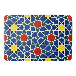 Mosaik Geometric Pattern Design Fliese Badematte