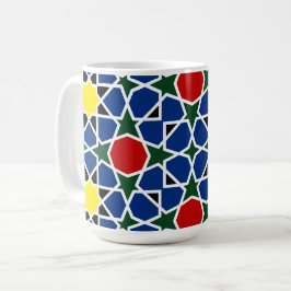 Mosaik Geometric Pattern Design Fliese Kaffeetasse