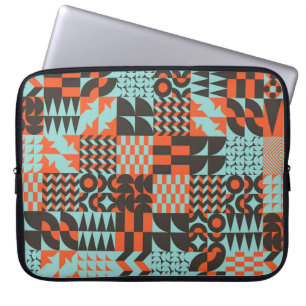 Mosaik geometrische Fliesen, nahtlos elegantes Mus Laptopschutzhülle