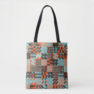 Mosaik geometrische Fliesen, nahtlos elegantes Mus Tasche