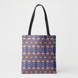 Mosaik geometrische Pflaume Gold Marine Design kit Tasche