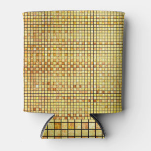 Mosaik goldener Glanz, abstrakter Hintergrund. Dosenkühler