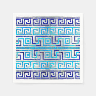 Mosaik Griechischer Meander griechisches Schlüssel Serviette