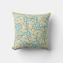 Mosaik in blau und orange kissen