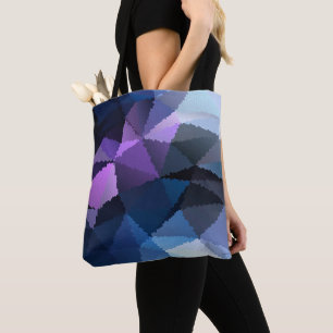 Mosaik in Blau- und Rosatönen Tasche