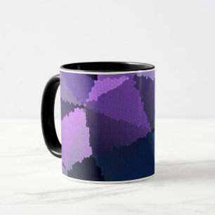 Mosaik in Blau- und Rosatönen Tasse